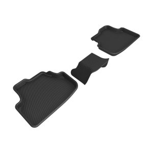 Volkswagen GTI Floor Mats - Rear - 3D MAXpider - Kagu Series - Black - `21-`23